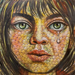 Joy Behind Tears 30"x30"